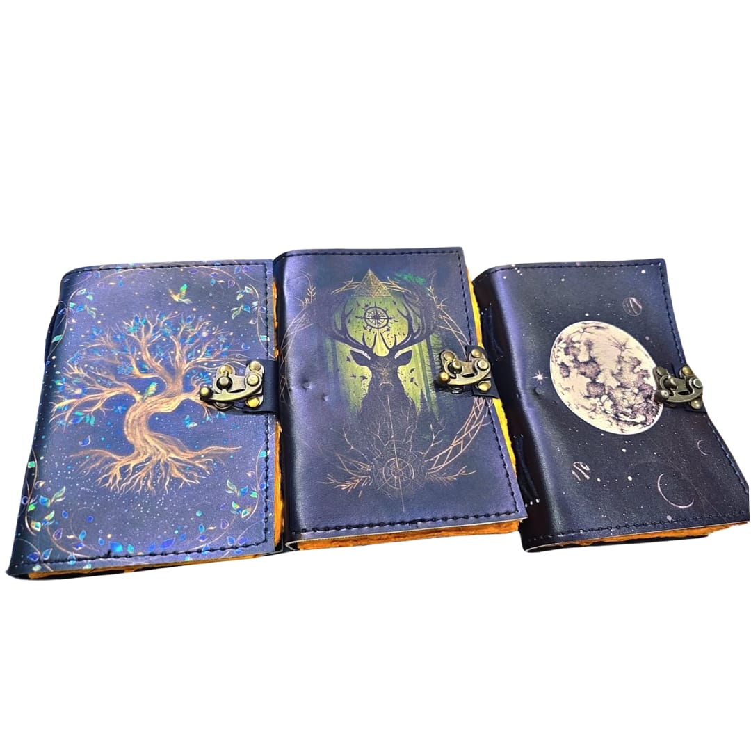 Mystic Leather Journals – Handcrafted (Set of 3 Designs)