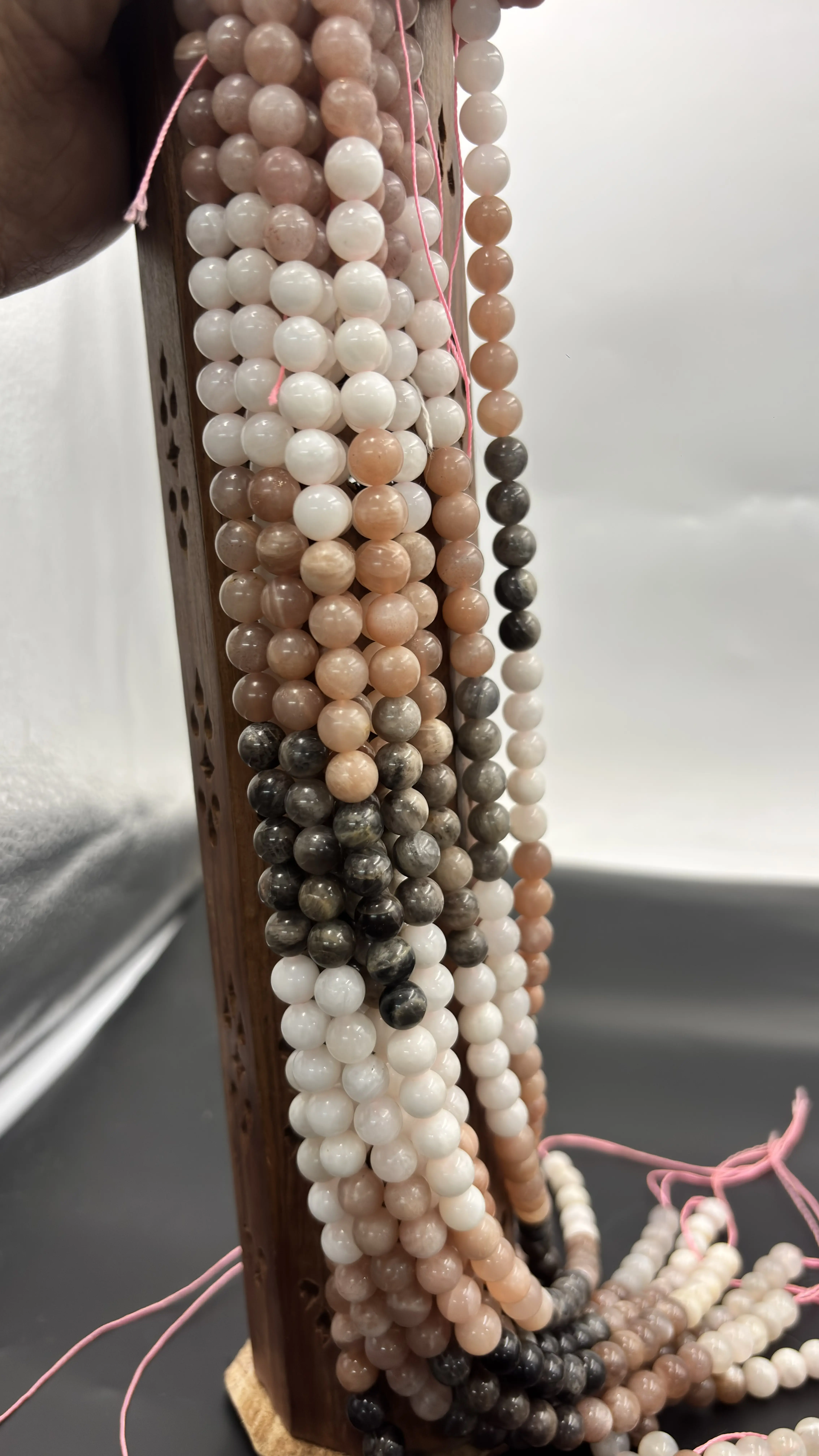 Goddess Glow – Multi-Color Moonstone Beads by Aura Mystic Rituals